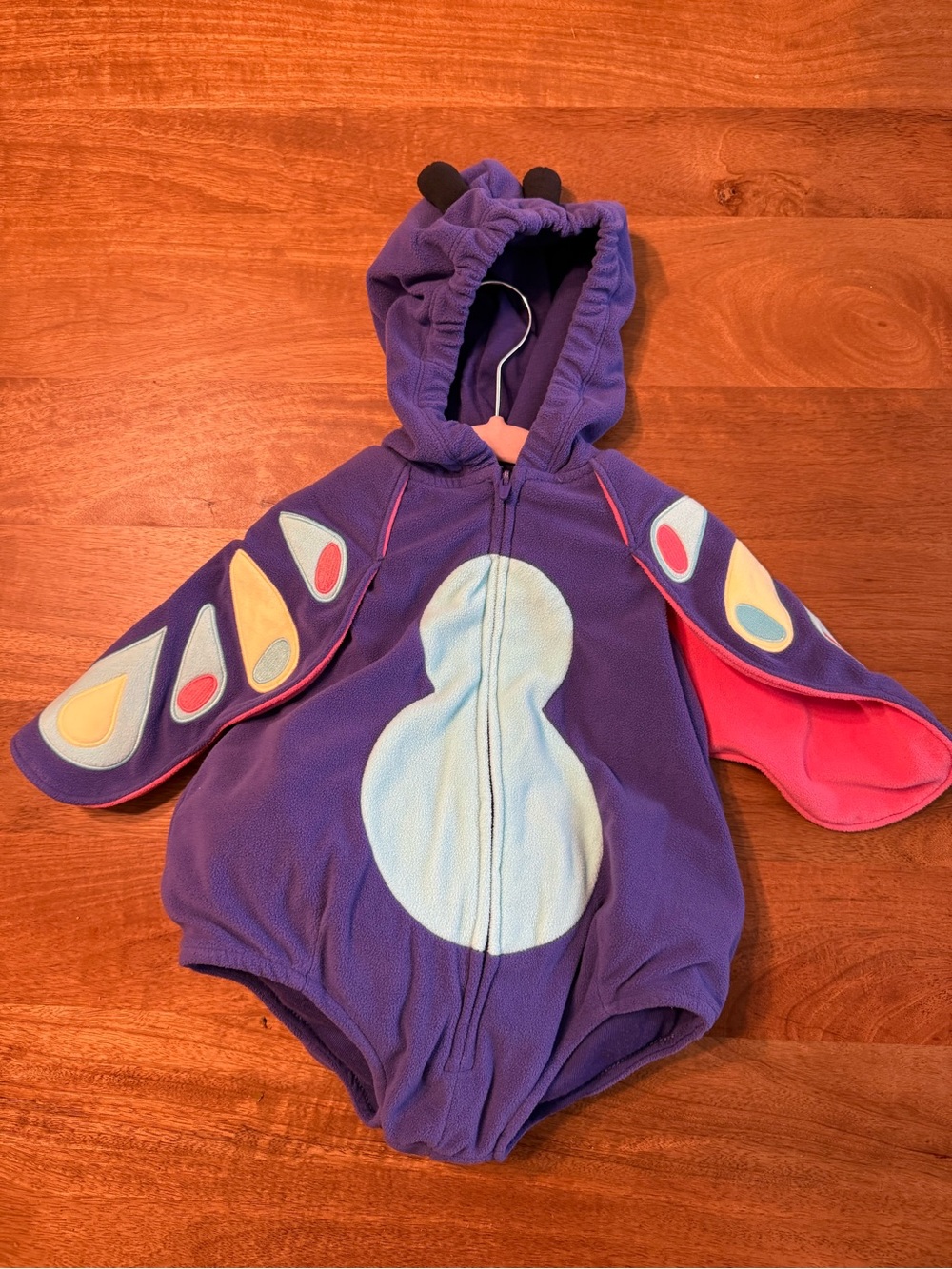 Purple Butterfly Hooded One-Piece costume
